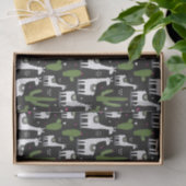 Papier Mousseline Motif heureux de lama (Cadeau)