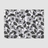 Papier Mousseline Motif Hibiscus (Recto)