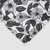 Papier Mousseline Motif Hibiscus (Détail)