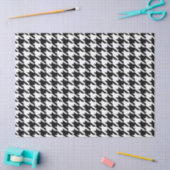 Papier Mousseline Motif Houndstooth noir et blanc (Artisanat)