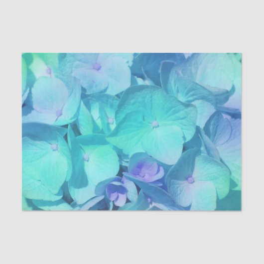 Papier Mousseline Motif Hydrangea 2 (Recto)