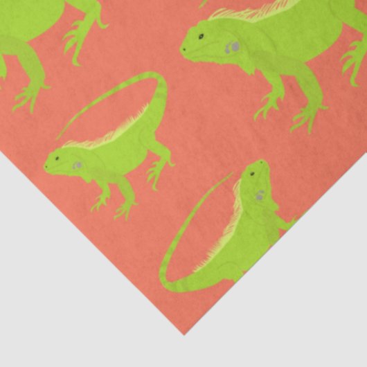 Papier Mousseline Motif Iguana Lizard (Détail)