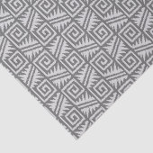 Papier Mousseline Motif Ikat Aztec - Nuances de gris / gris (Détail)