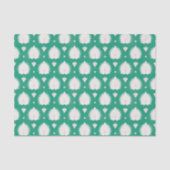 Papier Mousseline Motif ikat rose vert texturé moderne (Recto)