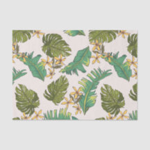 Motif illustré de feuille de jungle