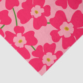 Papier Mousseline Motif Imaginaire rose magenta (Détail)