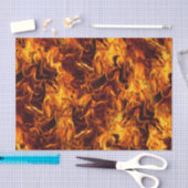 Papier Mousseline Motif incendie et flamme (Artisanat)