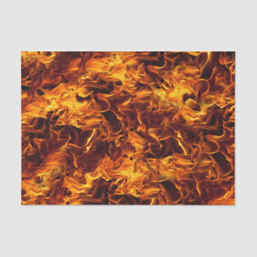 Papier Mousseline Motif incendie et flamme (Recto)