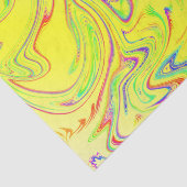 Papier Mousseline motif incurvé moderne avec différentes fractales (Détail)