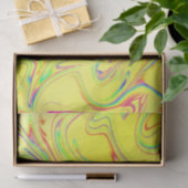 Papier Mousseline motif incurvé moderne avec différentes fractales (Cadeau)