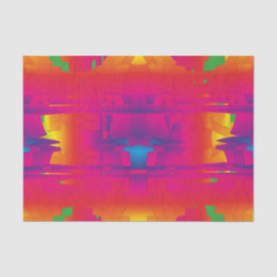 Papier Mousseline Motif indien de couleur vibrante festive