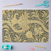 Papier Mousseline Motif indien d'or, William Morris Tissue Paper (Artisanat)