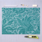 Papier Mousseline Motif indien (par William Morris) Tissue Paper (Artisanat)
