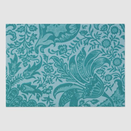 Papier Mousseline Motif indien (par William Morris) Tissue Paper (Recto)
