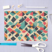 Papier Mousseline Motif interrompu géométrique Abstrait (Artisanat)