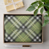 Papier Mousseline Motif irlandais vert de plaid (Cadeau)