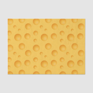 Papier Mousseline Motif jaune de fromage