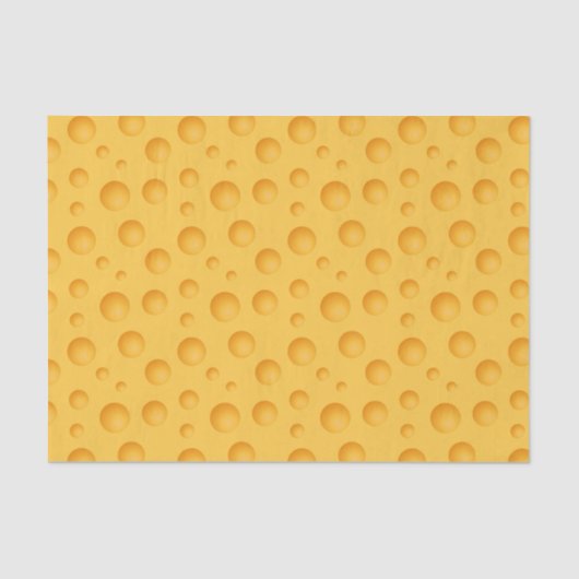 Papier Mousseline Motif jaune de fromage (Recto)