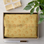 Papier Mousseline Motif jaune de fromage (Cadeau)