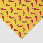 Papier Mousseline Motif jaune de poivrons de piment (Détail)