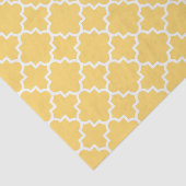 Papier Mousseline Motif jaune de Quatrefoil (Détail)