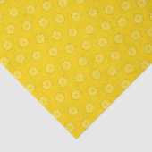 Papier Mousseline Motif jaune de tranches d'ananas (Détail)