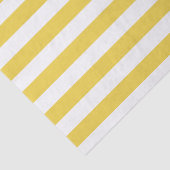 Papier Mousseline Motif jaune et blanc de rayure (Détail)