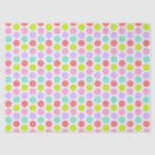 Papier Mousseline Motif jolis points pastel doux (Recto)