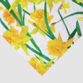 Papier Mousseline Motif jonquille jaune (Détail)