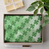 Papier Mousseline motif Jour de la Saint Patrick Shamrock (Cadeau)