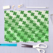 Papier Mousseline motif Jour de la Saint Patrick Shamrock (Artisanat)