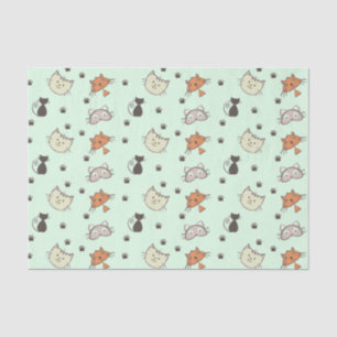 Papier Mousseline Motif Kitty Cat