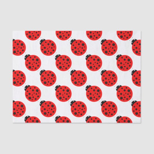 Papier Mousseline Motif Ladybug (Recto)