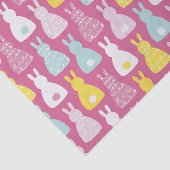 Papier Mousseline Motif lapin de Pâques (Détail)