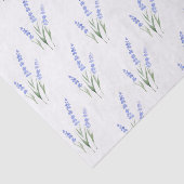 Papier Mousseline Motif Lavande aquarelle (Détail)