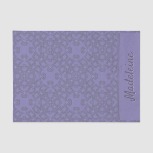 Papier Mousseline Motif lavande personnalisé (Recto)