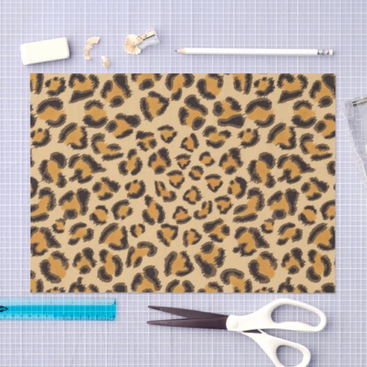 Papier Mousseline Motif léopard (Artisanat)