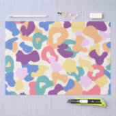 Papier Mousseline Motif léopard coloré (Artisanat)