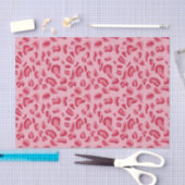 Papier Mousseline Motif léopard rose (Artisanat)
