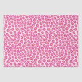 Papier Mousseline Motif léopard rose chaud (Recto)