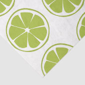 Papier Mousseline Motif Lime vert Fruit Lime (Détail)