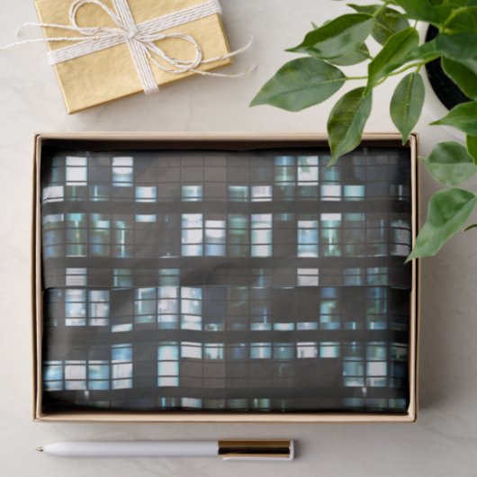 Papier Mousseline Motif lumineux de fenêtres (Cadeau)