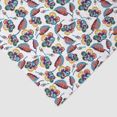 Papier Mousseline Motif lumineux de ketmie (Détail)