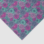 Papier Mousseline Motif lumineux élégant des fleurs magnifiques (Détail)