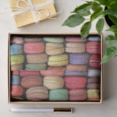 Papier Mousseline Motif Macaron français coloré (Cadeau)