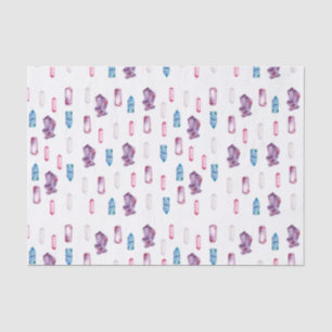 Papier Mousseline Motif magique de cristaux
