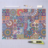 Papier Mousseline Motif Mandala (Artisanat)