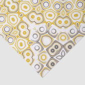 Papier Mousseline Motif Mandala jaune or (Détail)