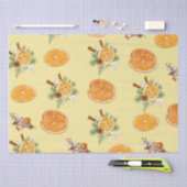 Papier Mousseline Motif mandarins (Artisanat)