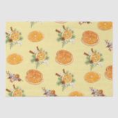 Papier Mousseline Motif mandarins (Recto)